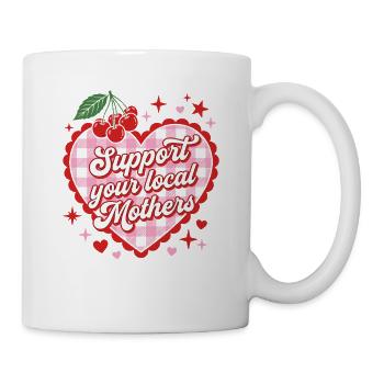 Support Local Moms Heart Design - Mug - white - Right