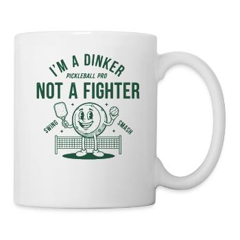 Pickleball, ich bin ein Dinker, kein Kämpfer-Profi, witzig - Tasse - Weiß - Rechts