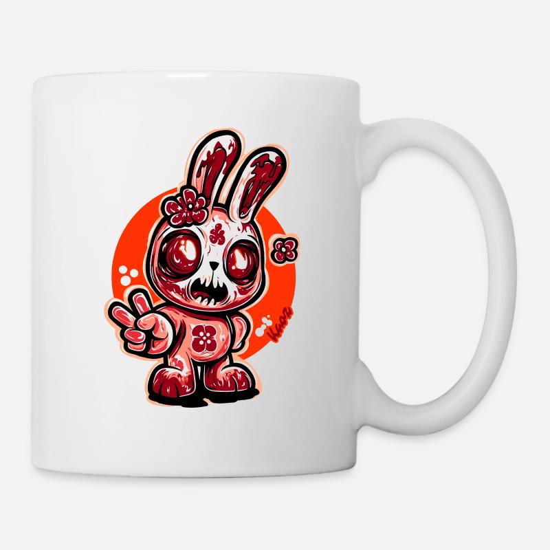 Horror Bloom Bunny - Tasse - Weiß