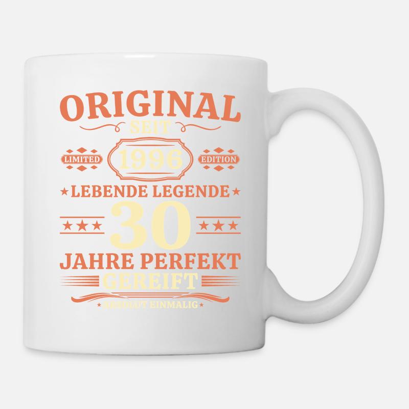 Original 1996 – Lebende Legende 30. Geburtstag - Tasse - Weiß