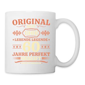 Original 1966 – Lebende Legende 60. Geburtstag - Tasse - Weiß - Rechts