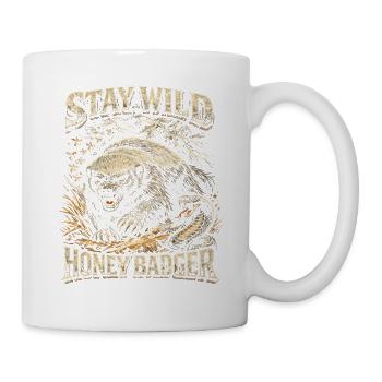 Honey Badger Honey Badger Animal - Mug - white - Right