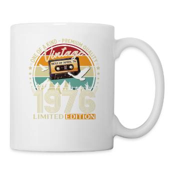 50e anniversaire Cadeau Homme Meilleur d’avril 1976 - Mug blanc - blanc - Droite