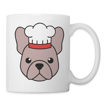 Frenchie Chef Hat Head Logo - Mug - white - Right