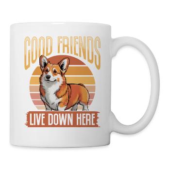 Corgi de race de chien drôle - Mug blanc - blanc - Droite