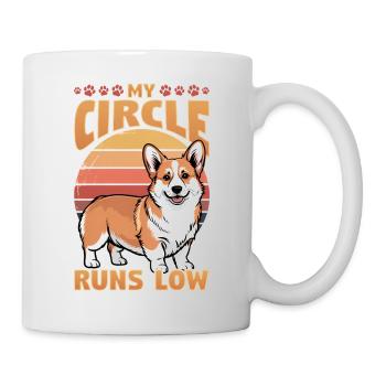 Corgi de race de chien drôle - Mug blanc - blanc - Droite