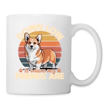 Corgi de race de chien drôle - Mug blanc - blanc - Droite