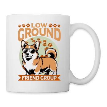 Corgi de race de chien drôle - Mug blanc - blanc - Droite