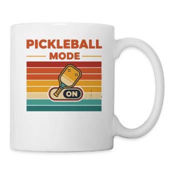 Pickleball-Modus über den lustigen Gurkenball des Spielers - Tasse - Weiß - Rechts