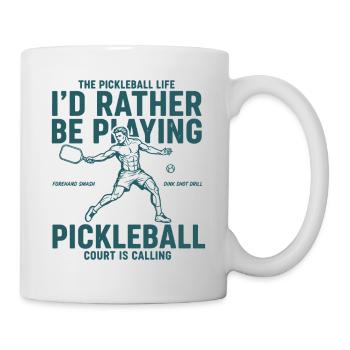 Pickleball Id Rather Be Playing Love Pickleball - Mug - white - Right
