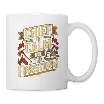 Fire Lieutenant Chief Of Calm Fire Rescue Officer - Mug - white - Right