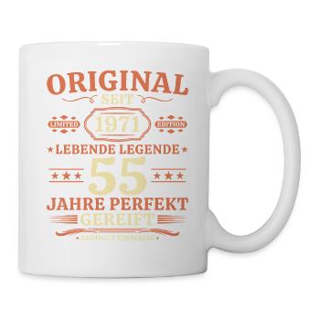 Original 1971 – Lebende Legende 55. Geburtstag - Tasse - Weiß - Rechts