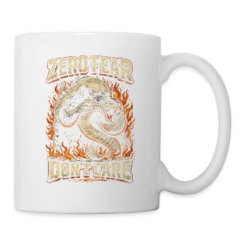 Honigdachs Honey Badger Tier Zero Fear Dont Care - Mug - white - Right