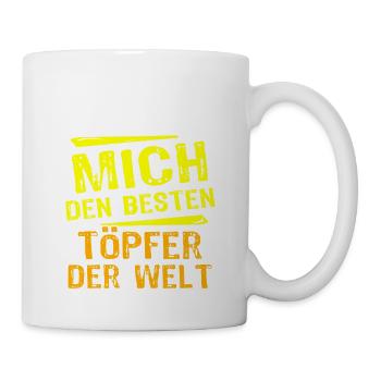 Töpfer Geschenk - Tasse - Weiß - Rechts
