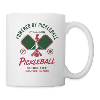 Pickleball Powered By Pickleball Funny Player - Mug - white - Right