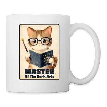 Le Maître des Chats Drôles des Arts des Nerds - Mug blanc - blanc - Droite