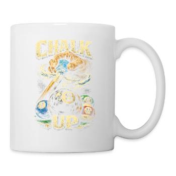 8-Ball Billard Chalk Up - Tasse - Weiß - Rechts
