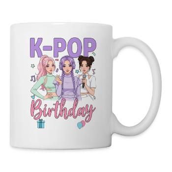 K Pop Birthday Squad - Tasse - Weiß - Rechts