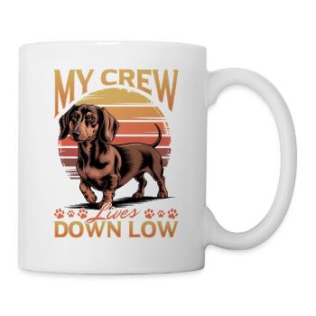 Teckel de race de chien drôle - Mug blanc - blanc - Droite