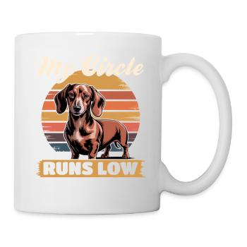Teckel de race de chien drôle - Mug blanc - blanc - Droite
