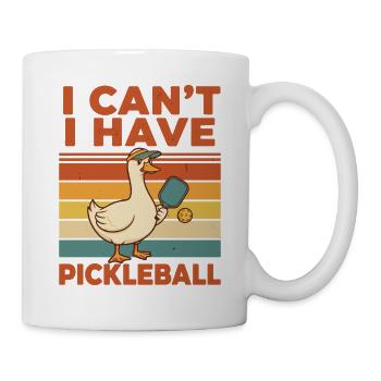 Joueur drôle de pickleball pickleball - Mug blanc - blanc - Droite