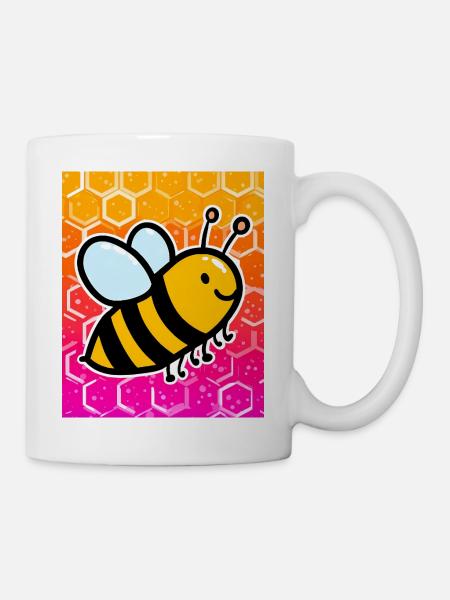 Biene - Tasse - Weiß