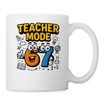 Six Seven 67 Teacher Fashion School Humor Funny Meme - Mug - white - Right
