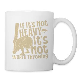 Caber Toss Scottish Games Highlander Highland - Tasse - Weiß - Rechts
