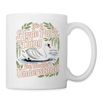 Humour du cygne de Hyde Park - Mug blanc - blanc - Droite