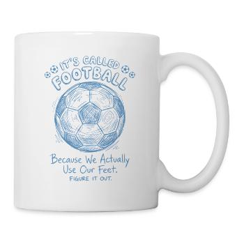 Funny Soccer 90 Minutes Football - Mug - white - Right