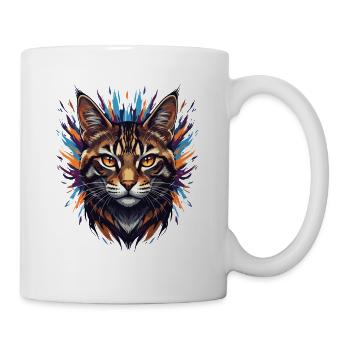 Colorful Cat's Head Fireworks - Mug - white - Right