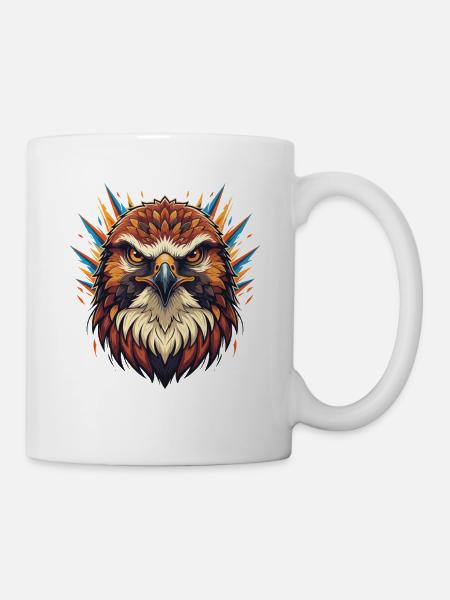Kaiseradler Feuerkralle - Tasse - Weiß