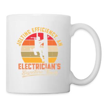 Électricien, technicien en électronique, électricien - Mug blanc - blanc - Droite