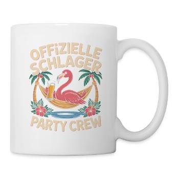 Schlager Party Crew Mallorca Flamingo JGA Malle - Tasse - Weiß - Rechts