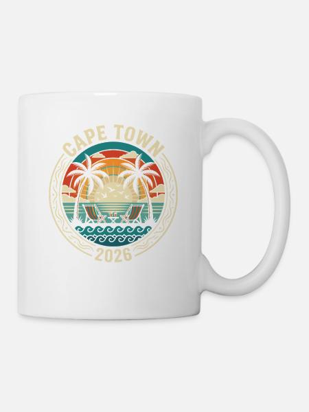 Cape Town 2026 Strandidylle - Tasse - Weiß