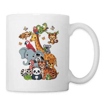 Birthday Party Animals Zoo Party Jungle Zoo - Mug - white - Right