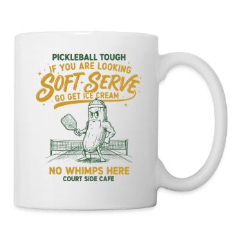 Pickleball Joueur dur à cuire Drôle adore le pickleball - Mug blanc - blanc - Droite