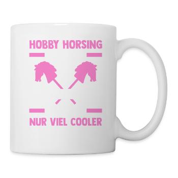 Steckenpferd Hobbyhorse Mama Mutter Hobby Horsing - Tasse - Weiß - Rechts