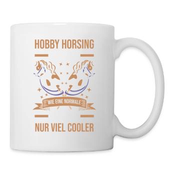 Steckenpferd Hobbyhorse Mama Mutter Hobby Horsing - Tasse - Weiß - Rechts