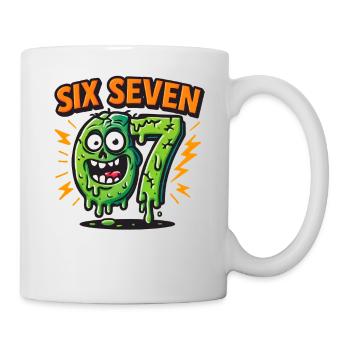 Six Seven 67 Zombie Horror Humor Italian Brainrot - Mug - white - Right