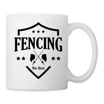 Fencing The Best Vintage Fencing Coat of Arms - Mug - white - Right