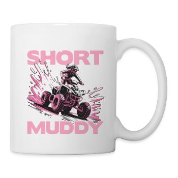 Quad ATV Woman Girl Four Wheeler - Mug - white - Right