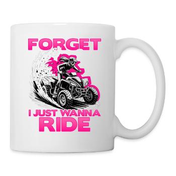Quad ATV Woman Girl Four Wheeler - Mug - white - Right