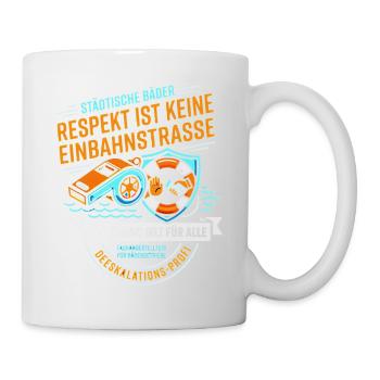 Bademeister Fachangestellte für Bäderbetriebe - Tasse - Weiß - Rechts