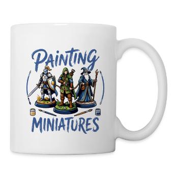 Je préfère peindre des miniatures - Mug blanc - blanc - Droite