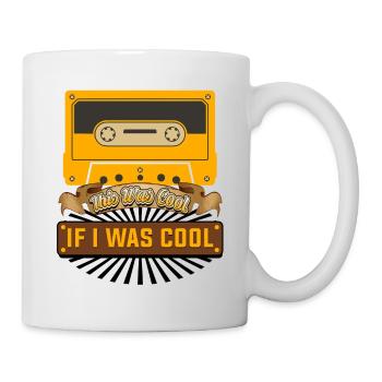 Retro Cassette Tape Funny Quote Design - Tasse - Weiß - Rechts