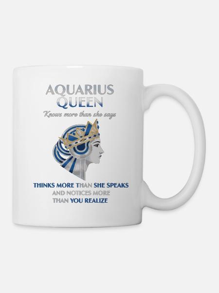 Aquarius Queen Sternzeichen Wassermann - Tasse - Weiß