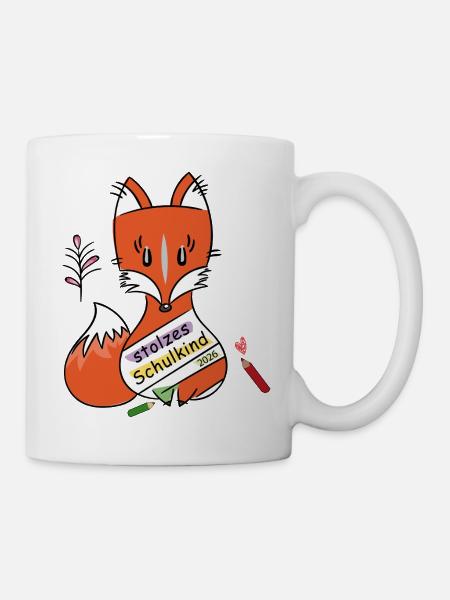 Stolzes Schulkind 2026 - Tasse - Weiß