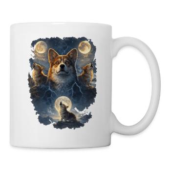 Dreimonde Corgi. - Tasse - Weiß - Rechts