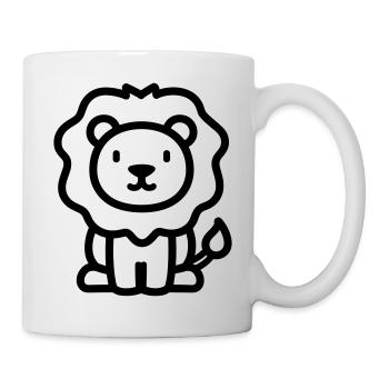lion - Mug blanc - blanc - Droite